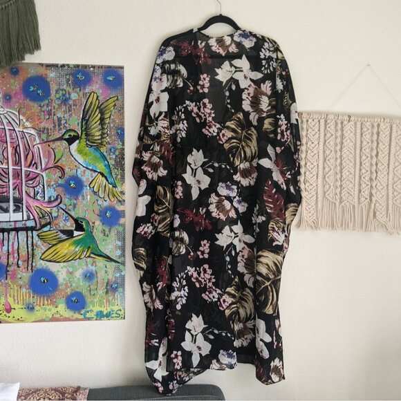 Walter Baker NWT Tulum Caftan Floral Swim Coverup Kimono One Size - Picture 4 of 9